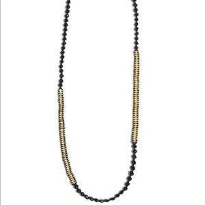 Beaded long necklace